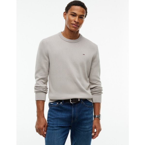 Tommy Jeans Rundhalspullover Slim fit mit Rundhalsausschnitt