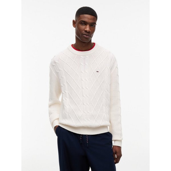 Tommy Jeans Rundhalspullover TJM REG CABLE KNIT SWEATER