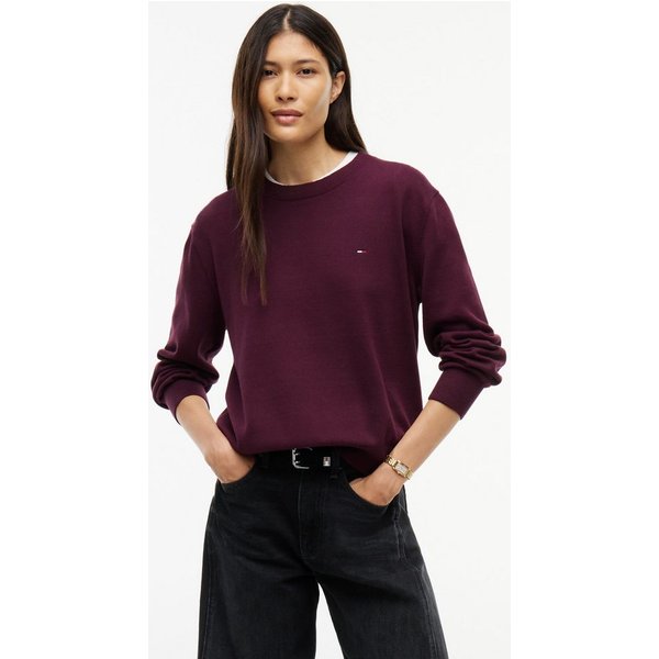 Tommy Jeans Rundhalspullover TJW ESSENTIAL CREW SWEATER EXT Baumwolle
