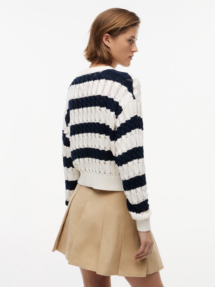 Tommy Jeans Rundhalspullover TJW LOOSE CABLE SWEATER EXT Baumwolle, mit Zopfmuster – Bild 2 von 5