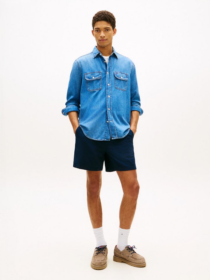 Tommy Jeans Shorts LINEN BLEND PULL-ON Regular fit mit praktischen Taschen – Bild 3 von 5