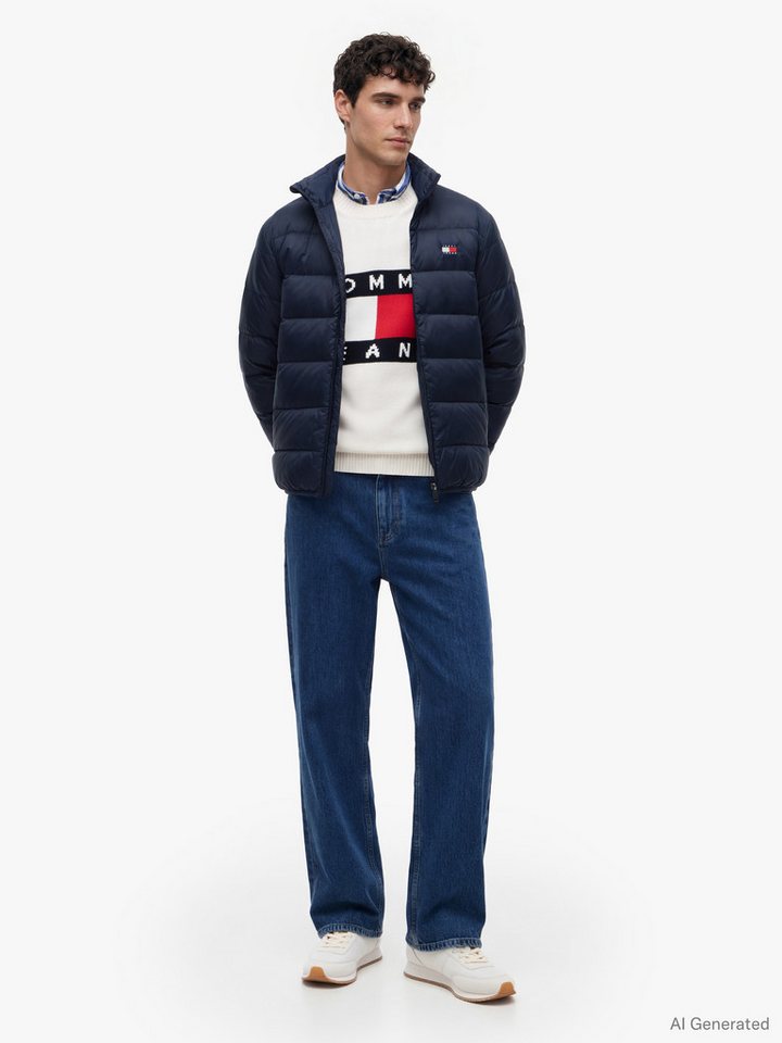 Tommy Jeans Steppjacke LIGHT DOWN PACKBL JACKET Regular fit mit Stehkragen, mit Daunenfüllung – Bild 4 von 5