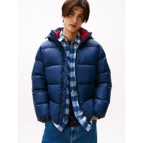 Tommy Jeans Steppjacke TJM ESSENTIAL DOWN JACKET EXT Winterjacke Outdoorjacke Gefüttert 2 in 1 Jacke abnehmbare Kapuze