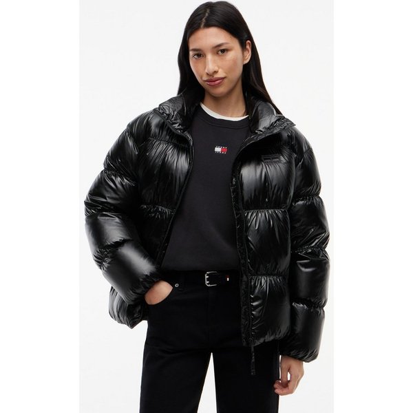 Tommy Jeans Steppjacke TJW HIGH NECK SHINY PUFFER DOWN Kunstfaser