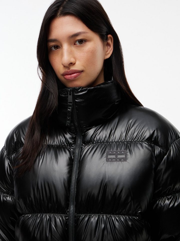 Tommy Jeans Steppjacke TJW HIGH NECK SHINY PUFFER DOWN Kunstfaser – Bild 2 von 5