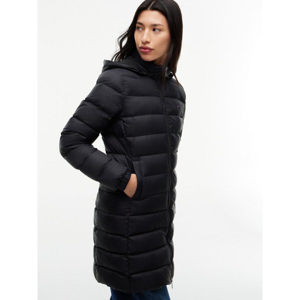 Tommy Jeans Steppmantel TJW ESSENTIAL HOODED DOWN COAT Kunstfaser