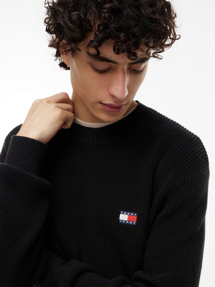 Tommy Jeans Strickpullover TJM REGULAR BADGE SWEATER – Bild 3 von 5