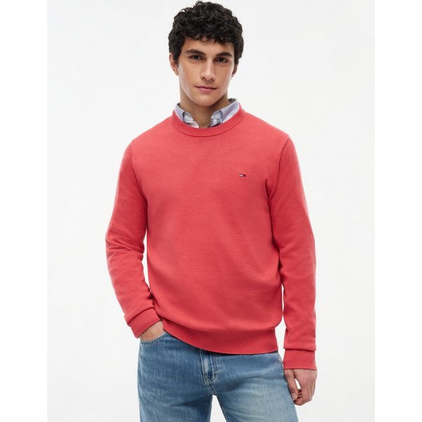 Tommy Jeans Strickpullover TJM SLIM FIT LIGHT SWEATER Slim fit mit Rundhalsausschnitt