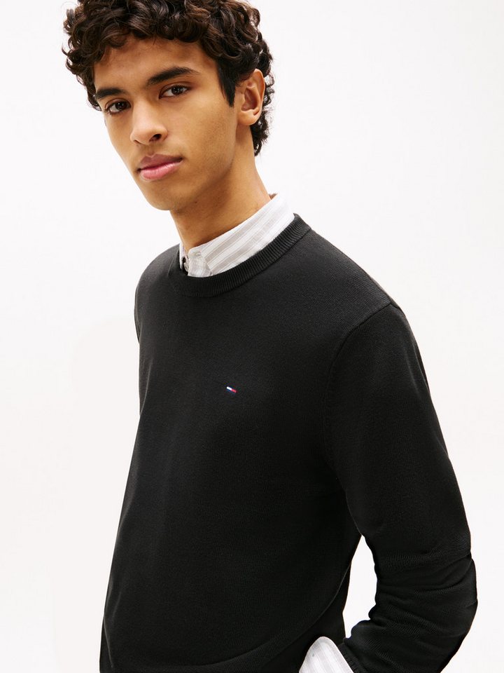 Tommy Jeans Strickpullover TJM SLIM FIT LIGHT SWEATER Slim fit mit Rundhalsausschnitt – Bild 2 von 5