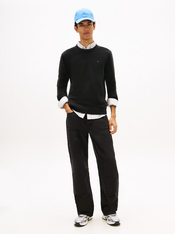 Tommy Jeans Strickpullover TJM SLIM FIT LIGHT SWEATER Slim fit mit Rundhalsausschnitt – Bild 3 von 5