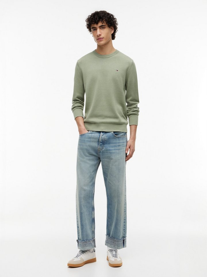Tommy Jeans Strickpullover TJM SLIM FIT LIGHT SWEATER Slim fit mit Rundhalsausschnitt – Bild 4 von 5
