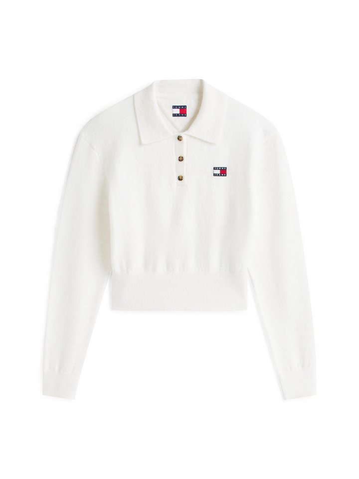 Tommy Jeans Strickpullover TJW FLUFFY POLO SWEATER mit Alpaka-Anteil – Bild 4 von 5