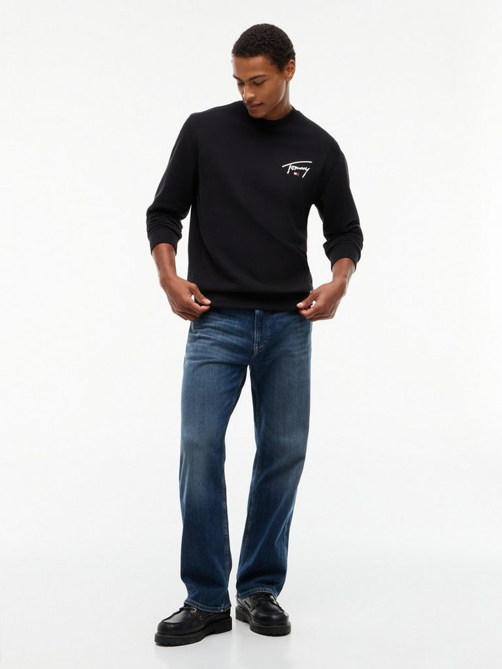 Tommy Jeans Sweatshirt REGULAR ENTRY SIGNATURE Regular fit mit Rundhalsausschnitt – Bild 4 von 5