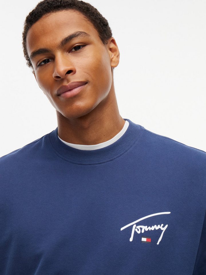 Tommy Jeans Sweatshirt REGULAR ENTRY SIGNATURE Regular fit mit Rundhalsausschnitt – Bild 2 von 5