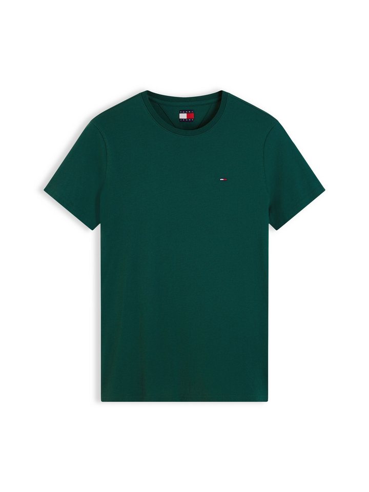 Tommy Jeans T-Shirt TJM ESSENTIAL SOLID mit Rundhalsausschnitt und dezenter Logo-Flag – Bild 5 von 5