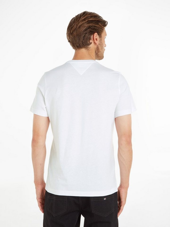 Tommy Jeans T-Shirt TJM ESSENTIAL SOLID mit Rundhalsausschnitt und dezenter Logo-Flag – Bild 2 von 5