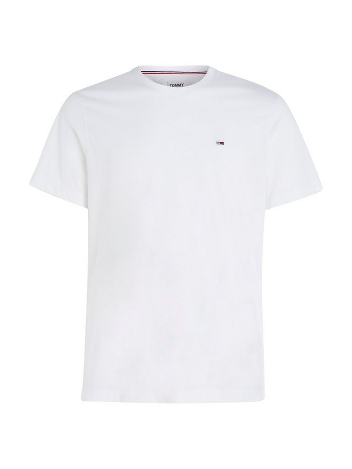 Tommy Jeans T-Shirt TJM ESSENTIAL SOLID mit Rundhalsausschnitt und dezenter Logo-Flag – Bild 4 von 5