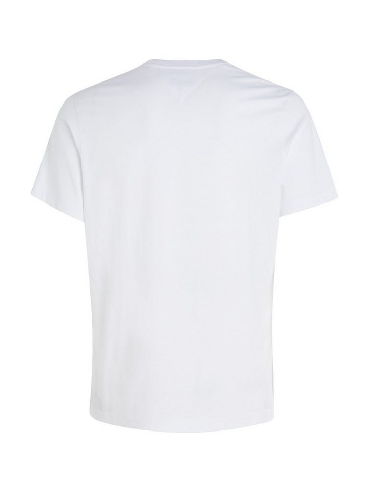 Tommy Jeans T-Shirt TJM ESSENTIAL SOLID mit Rundhalsausschnitt und dezenter Logo-Flag – Bild 5 von 5