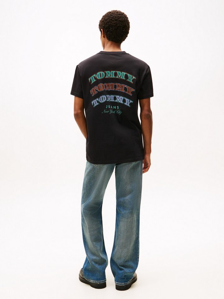 Tommy Jeans T-Shirt TJM REG DOLLAR STACK regular fit, Rundhals, mit Rückenprint – Bild 5 von 5