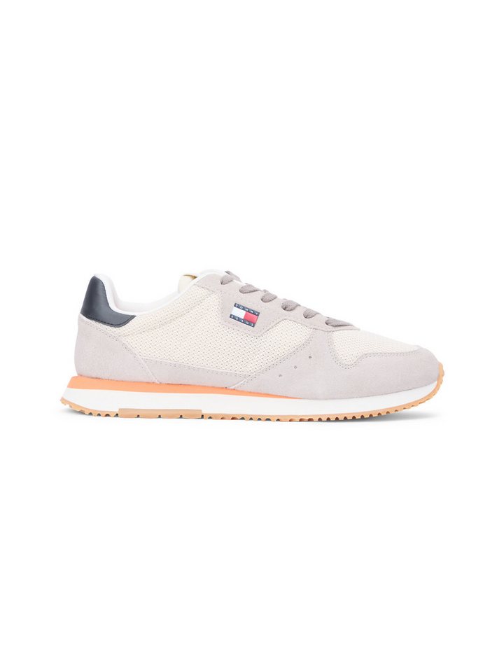 Tommy Jeans TJM EVA RUNNER LEATHER Sneaker Freizeitschuh, Halbschuh, Schnürschuh mit seitlicher Logoflagge – Bild 4 von 5