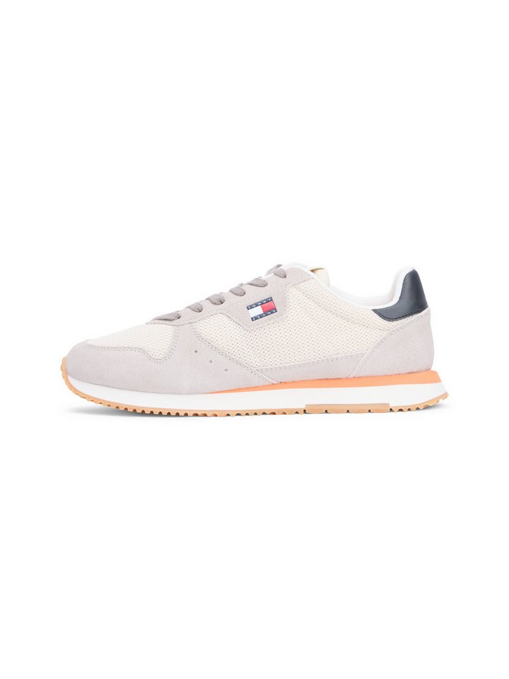 Tommy Jeans TJM EVA RUNNER LEATHER Sneaker Freizeitschuh, Halbschuh, Schnürschuh mit seitlicher Logoflagge – Bild 5 von 5