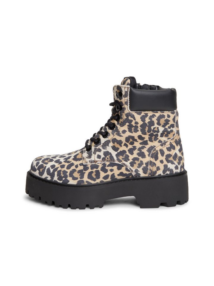 Tommy Jeans TJW PLATFORM CHEETAH BOOTS Schnürboots Blockabsatz, Plateau, Stiefelette im coolen Geparden-Look – Bild 5 von 5