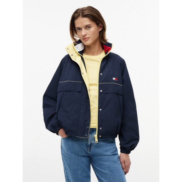 Tommy Jeans Windbreaker TJW COLORBLOCK WINDBREAKER Kunstfaser, elastische Bündchen, verdeckter Reißverschluss