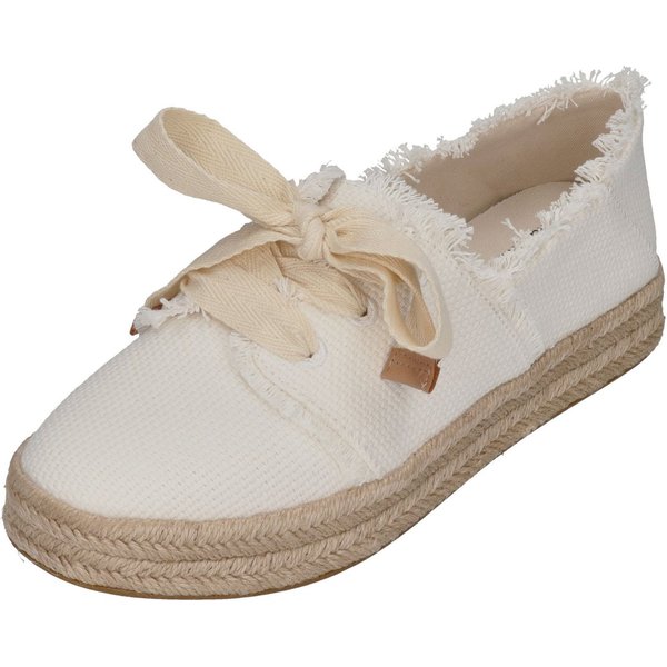 TOMS CAROLINA LACE UP Espadrille White Beachside