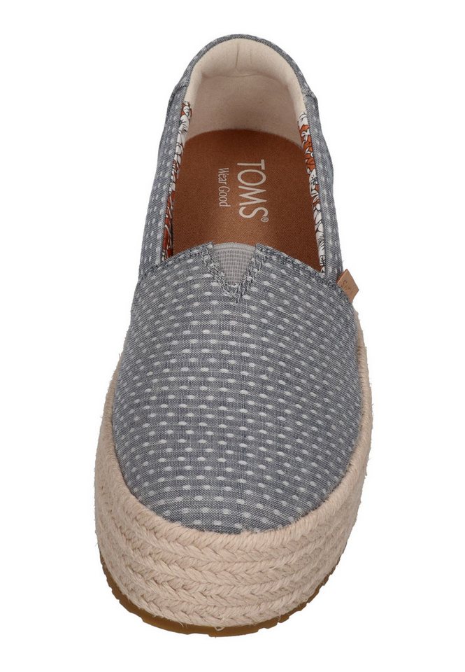 TOMS VALENCIA Espadrille Niagara Mist Chambray Dot – Bild 3 von 5