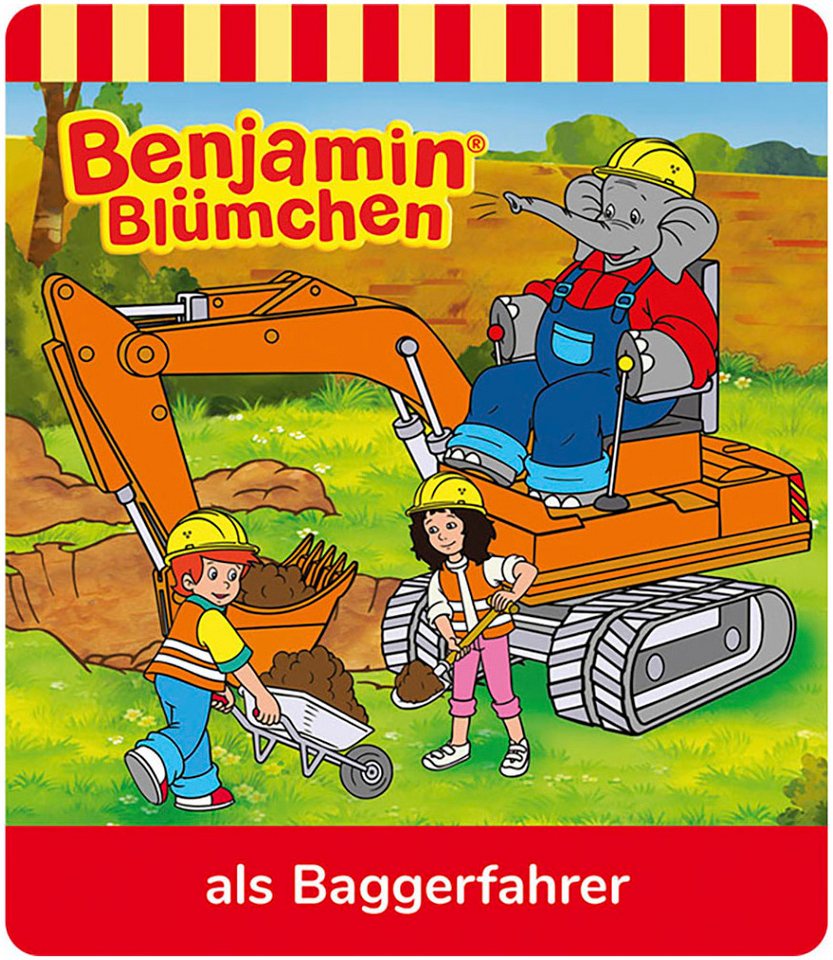 tonies Hörspielfigur Benjamin Blümchen - Benjamin als Baggerfahrer – Bild 3 von 4