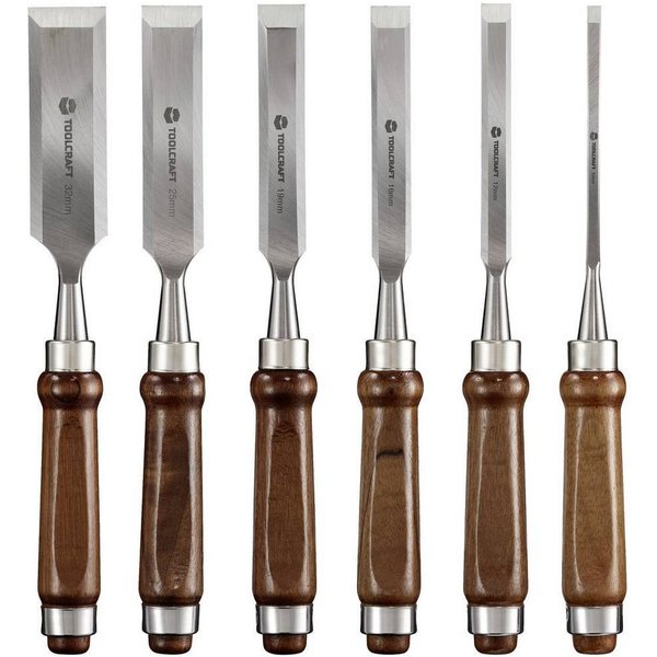 TOOLCRAFT Stechbeitel Holzmeißel, 6-tlg. Set TO-7873785