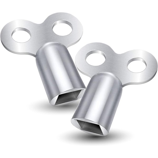 toolmate® Steckschlüssel 12 Heizkörper-Entlüftungsschlüssel aus Aluminium (12er Set, 12 St., 12x Entlüftungsschlüssel), universal passend