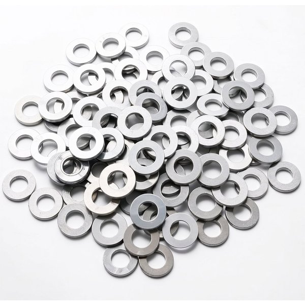 toolmate® Unterlegscheibe 50 flache Unterlegscheiben M6 aus Edelstahl, Ø 16,00 mm, M6, Set, 1-St., 50x Unterlegscheiben M6, Glatte Oberfläche