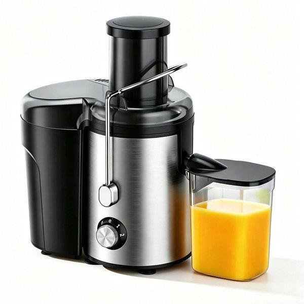 Toomoke Entsafter Entsafter Gemüse und Obst, 600W Schnelles Zentrifugal-Entsafter, 600 W, Zentrifugenentsafter Zentrifugaler Überhitzungsschutz, BPA-frei
