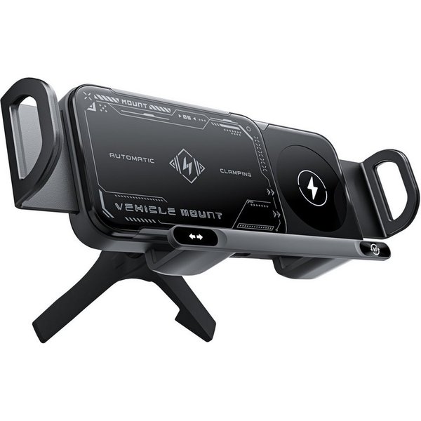 Toomoke Halterung Handyhalterung Auto, KFZ Handyhalter, Wireless Charger fürs Auto, (Induktives Autoladegerät, Qi Ladegerät, Lüftungshalter für Smartphone, 360°