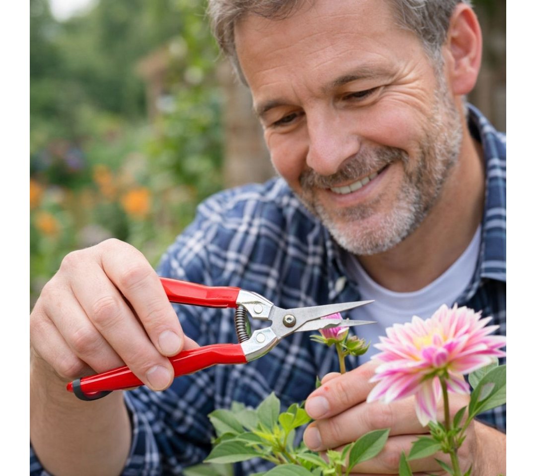 Topanbieter999 Gartenschere mit Bypass-System, spitz zulaufende Klingen, rutschfester Griff, präzises Auslichten – Bild 5 von 5
