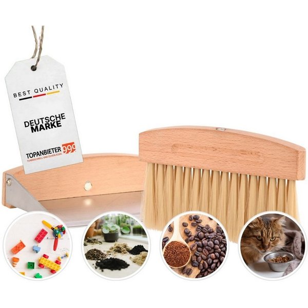 Topanbieter999 Kehrgarnitur Mini, (2 tlg), Integrierter Magnet zur platzsparenden Aufbewahrung
