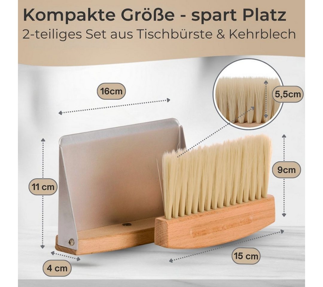 Topanbieter999 Kehrgarnitur Mini, (2 tlg), Integrierter Magnet zur platzsparenden Aufbewahrung – Bild 2 von 5