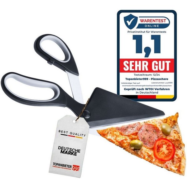 Topanbieter999 Pizzaschere mit Heber 27,2 cm Küchenschere
