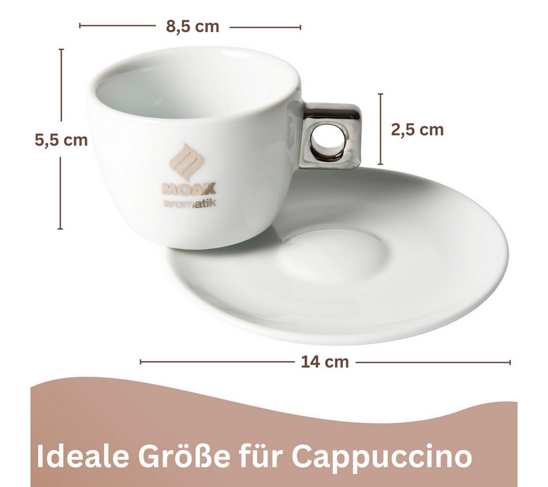 Topanbieter999 Tasse, 12-tlg., Keramik, Cappuccinotassen ca. 167 ml – Bild 2 von 5
