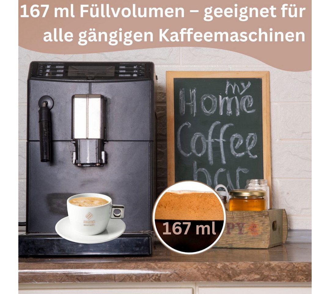Topanbieter999 Tasse, 12-tlg., Keramik, Cappuccinotassen ca. 167 ml – Bild 3 von 5