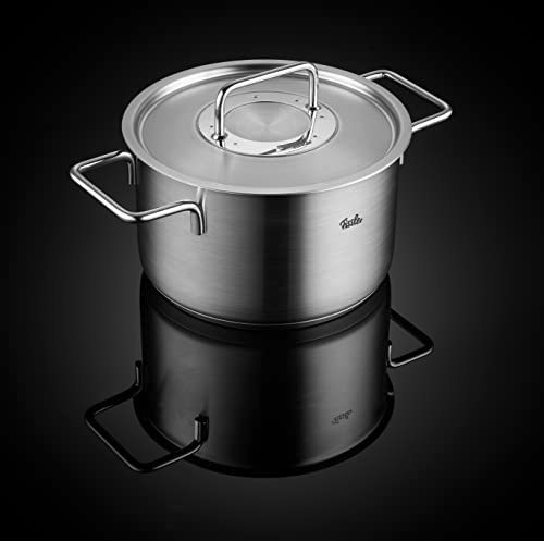 Fissler Topf-Set Fissler Pure Collection, Edelstahl 18/10 (Set, 5-tlg., Kochtopf 16/20/24 + Bratentopf 20cm + Stielkasserolle 16cm oD), Made in Germany – Bild 2 von 5
