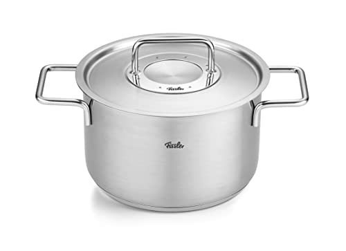 Fissler Topf-Set Fissler Pure Collection, Edelstahl 18/10 (Set, 4-tlg., Kochtopf 16/20/24 + Bratentopf 20cm), Made in Germany – Bild 4 von 5