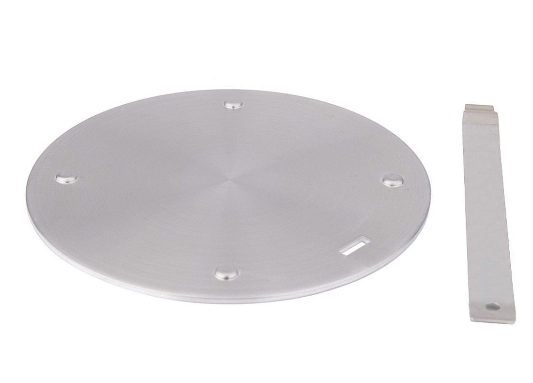 Cheffinger Topf-Set Induktion Adapterplatte Edelstahl mit Griff Ø20cm Cheffinger CF-SSIN20, Material: Edelstahl – Bild 2 von 5