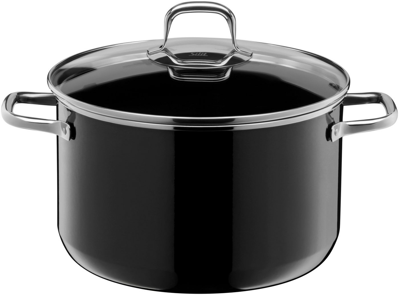 Silit Topf-Set Silit Silargan® Elegance Topf-Set, 4-teilig, Black, Silargan Funktionskeramik (Kochtopf Set, mit Glasdeckel), Made in Germany – Bild 5 von 5