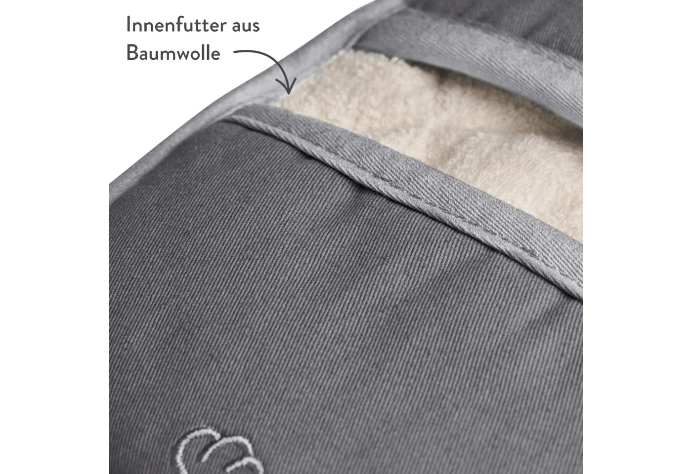 Springlane Topfhandschuhe SPRINGLANE Topflappen-Set 2-tlg. Grau, Silikon & Baumwolle, (2-tlg) – Bild 5 von 5