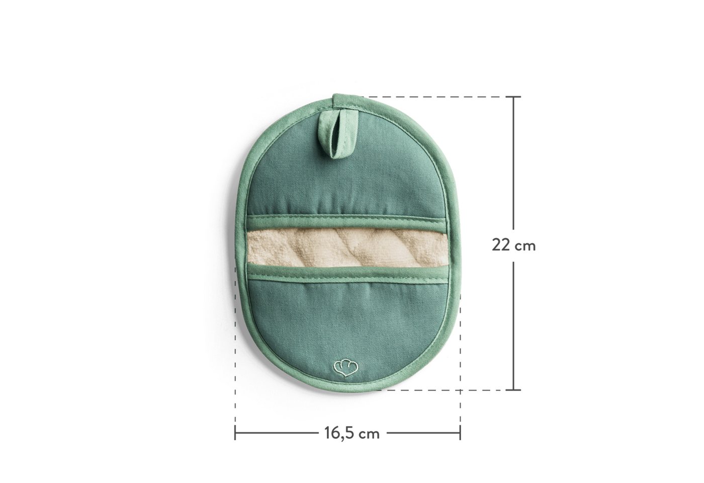 Springlane Topfhandschuhe SPRINGLANE Topflappen-Set 2-tlg. Mint, Silikon & Baumwolle, (2-tlg) – Bild 2 von 5
