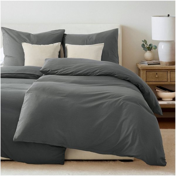 Topfinel Bettwäsche 135x200cm, Seersucker Bettwäsche-Sets, bügelfrei, allergiker, kühlende, 100% Mikrofaser, 4 teilig, Pflegeleicht, kuschelig, weich, Winter So