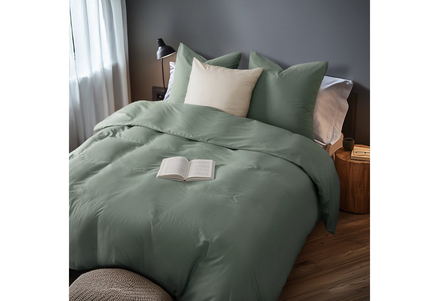 Topfinel Bettwäsche 135x200cm, Seersucker Bettwäsche-Sets, bügelfrei, allergiker, kühlende, 100% Mikrofaser, 4 teilig, Pflegeleicht, kuschelig, weich, Winter So – Bild 2 von 5