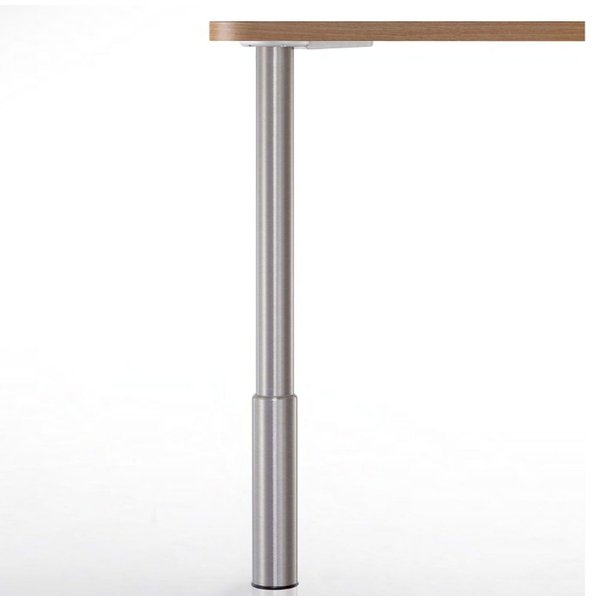 TopLine Tischbein Tischbein Studio 79,5-97,5cm Stützfuß Edelstahloptik höhenverstellbar
